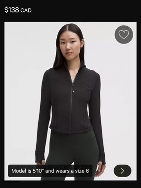 Lululemon Define Black Cropped Jacket